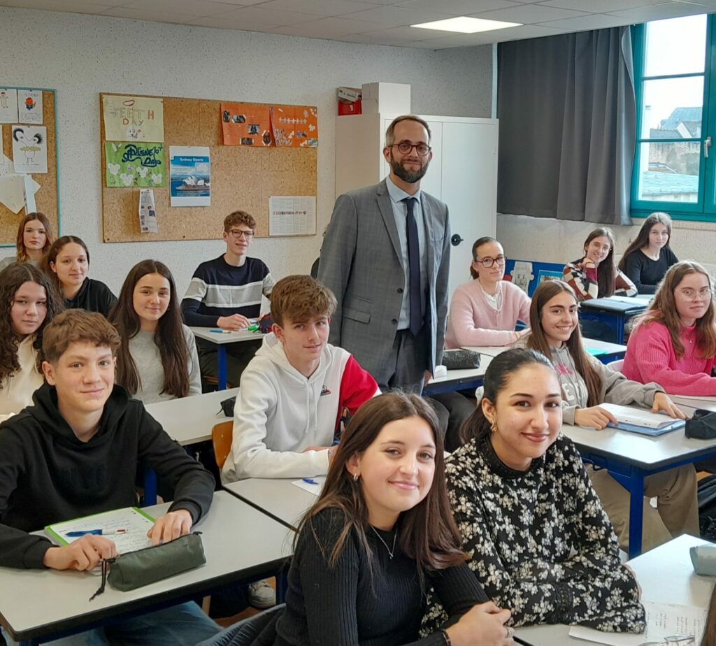 Le député de la Côte d’Or Benoît BORDAT à la rencontre des élèves de 3ème A