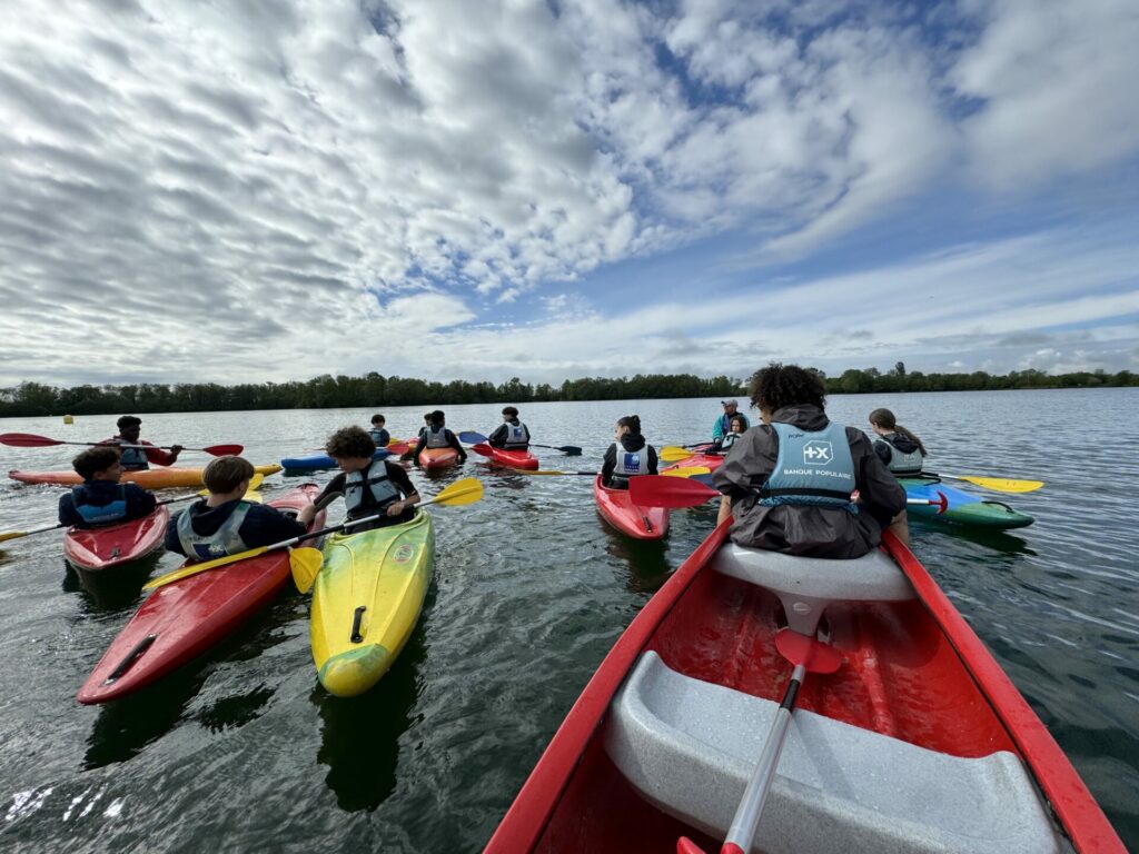 Découverte du canoé-kayak pour les 3ème sportifs de haut niveau